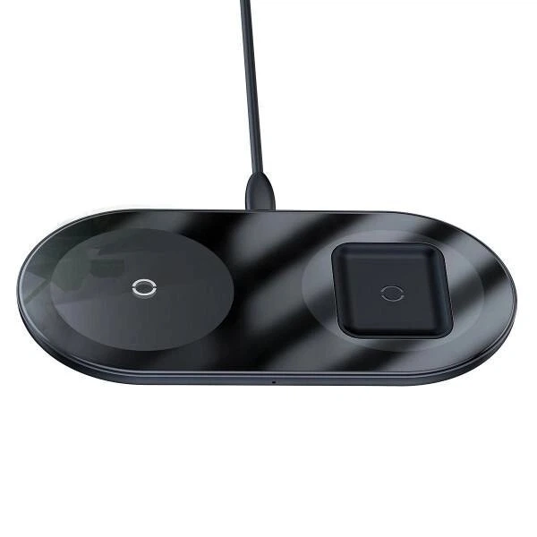 Беспроводное зарядное устройство Baseus Simple 2in1 18W Black, - изображение 4
