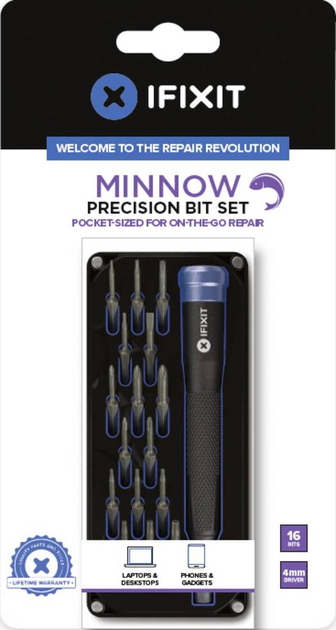 Набір інструментів iFixit Minnow Precision Bit Set 18 предметів (EU145474-1) - зображення 1