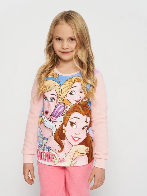 Детская теплая пижама для девочки Disney Princes DIS P 52 04 A041 W POLAR 92 см Светло-Розовая (5904009108758) - изображение 4