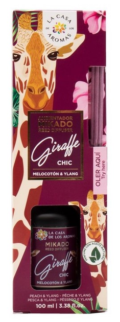 Dyfuzor zapachowy La Casa De Los Aromas Mikado Giraffe Chic Melocoton i Ylang 100 ml (8428390049690) - obraz 3