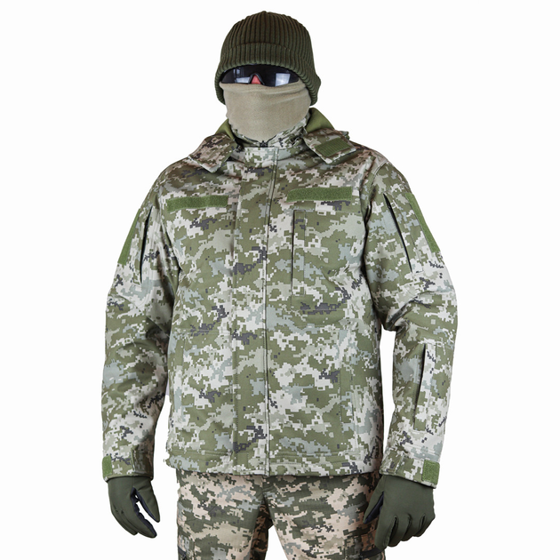 Куртка демісезонна тактична Caprice Soft shell 60р Піксель - зображення 1
