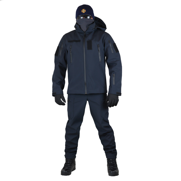 Куртка тактична чловіча GPK Tactical Soft shell 52р Синя - изображение 1
