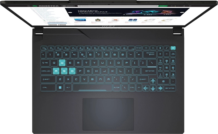 Ноутбук MSI Cyborg 15 i5-12450H/16GB/512 RTX4050 144Hz (Cyborg 15 | A12VE-017XPL) - зображення 3