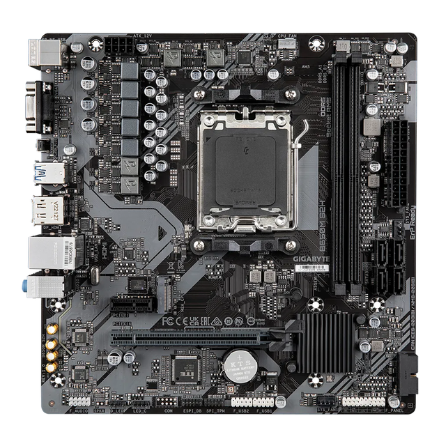 Материнская плата Gigabyte B650M S2H Socket AM5/AMD B650/MicroATX/1хHDMI/1хDisplayPort - изображение 2