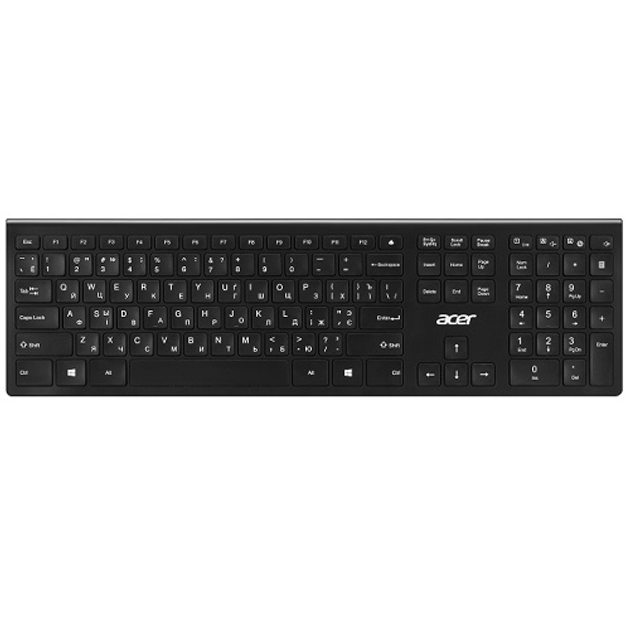 Комплект клавиатуры и мыши Acer ZL.KBDEE.00Z OKR030 WL USB2.0 черный - изображение 2