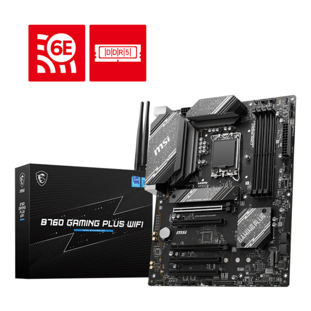 Материнська плата MSI B760 GAMING PLUS WIFI Socket 1700/Intel B760/ATX/1хHDMI/1хDisplayPort - зображення 4
