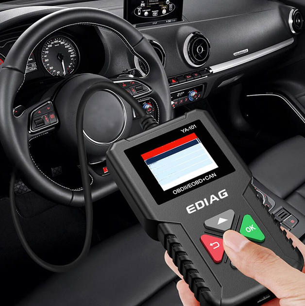 Автосканер EDIAG YA101 OBD2, инструмент диагностики системы двигателя, считыватель кодов неисправностей - изображение 6