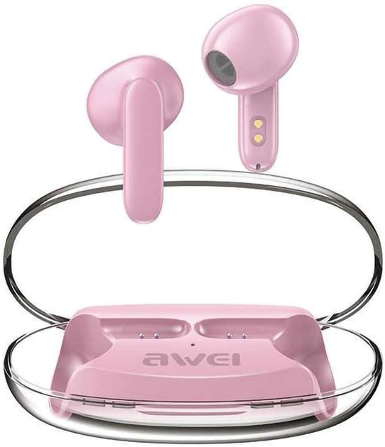 Słuchawki Awei T85 ENC TWS Pink (AWE000176) - obraz 1