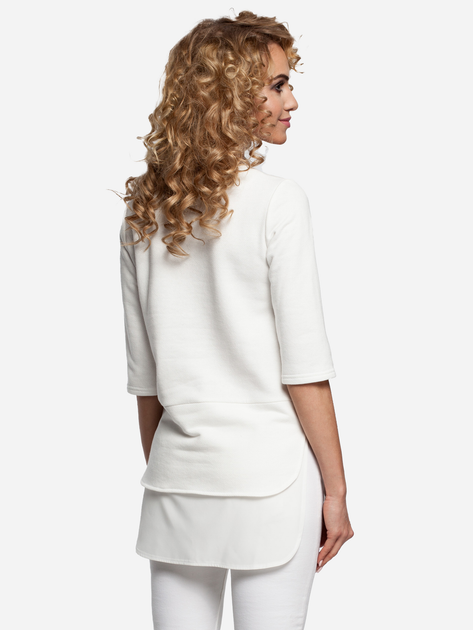 Bluzka damska elegancka Made Of Emotion M290 L Ecru (5902041181210) - obraz 2