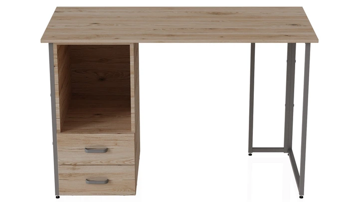 Комп'ютерний стіл Ferrum-decor Отто 75x120x60 сірий ДСП Дуб Сан-Маріно 32мм - зображення 3