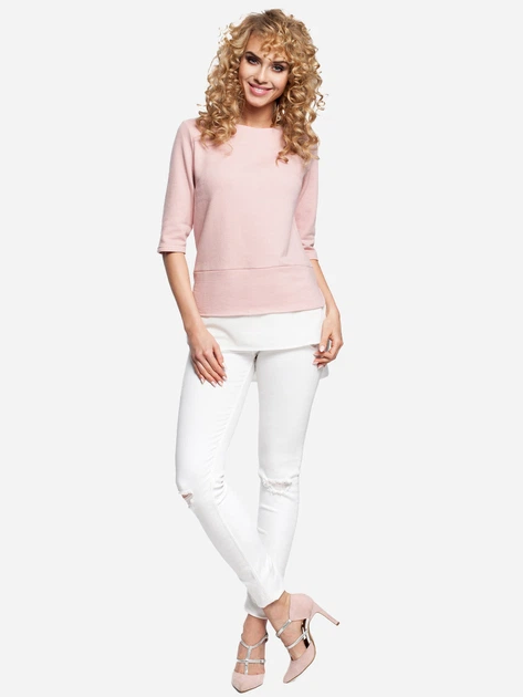 Блузка жіноча Made Of Emotion M290 L Пудрово-рожева (5902041181364) - зображення 3