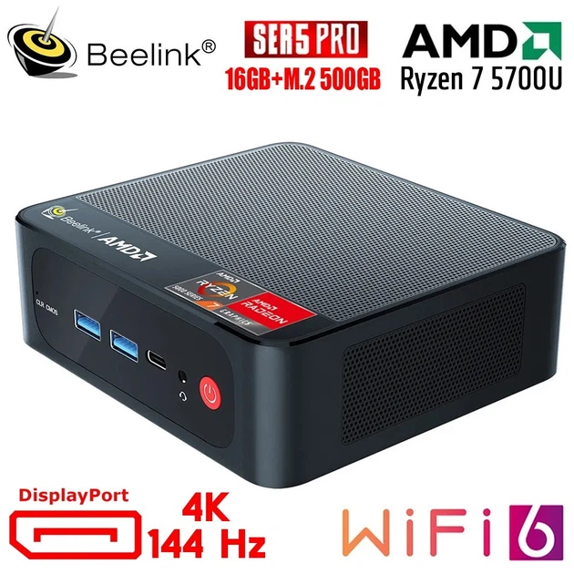 Компьютер Beelink SER5 PRO AMD Ryzen 7 5700U (Zen2) Windows 11 Pro