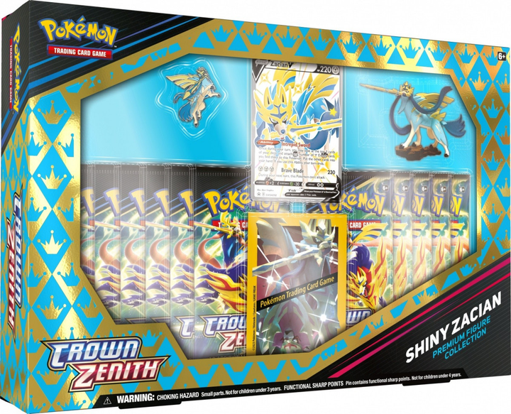 Доповнення до настільної гри Pokemon Tcg: Kortos Crown Zenith Premium Figure Collection - Zacian (5903076512901) - зображення 1