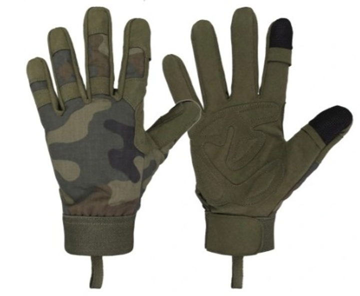 Захисні чоловічі рукавички Dominator Tactical Олива XL (Alop) пристосовані для сенсорних екранів зносостійкі з високоякісної екологічної шкіри - зображення 2