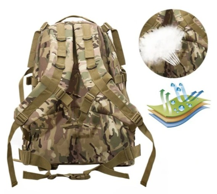 Рюкзак военно-туристический ранец сумка на плечи для выживание Мультикам 40 л (Alop) 60423972 - изображение 2