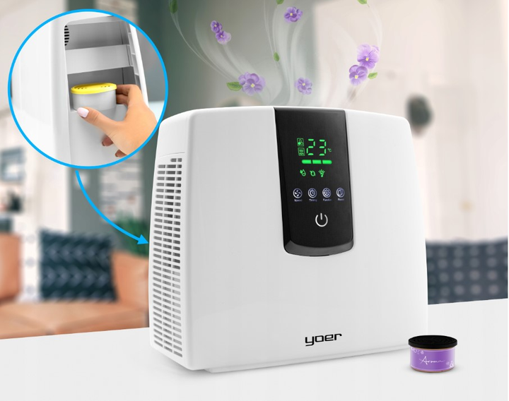 Очиститель воздуха с УФ-лампой 10в1 Yoer Pure Spot AP02W 9 уровней фильтрации воздуха + ароматерапия - изображение 5