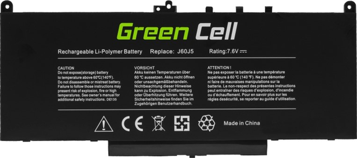 Bateria Green Cell do laptopów Dell J60J5 7,6V 5800mAh (DE135) - obraz 3