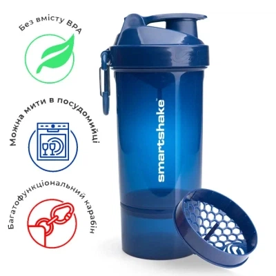 Шейкер спортивный SmartShake Original2GO One 800ml Navy Blue (10581102) - изображение 6