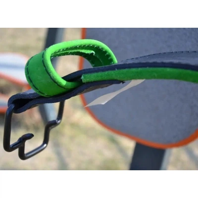 Атлетичний пояс MadMax MFB-302 Quick Release Belt шкіряний Black/Green XL (MFB-302_XL) - зображення 3