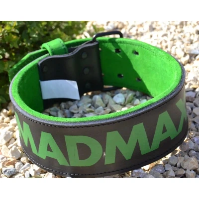 Атлетичний пояс MadMax MFB-302 Quick Release Belt шкіряний Black/Green XL (MFB-302_XL) - зображення 8