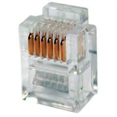 Коннектор Eserver RJ12 6P6С, уп. 100шт (WT-6001D) - Фото 2 Коннектор Eserver RJ12 6P6С, уп. 100шт (WT-6001D) - изображение 2