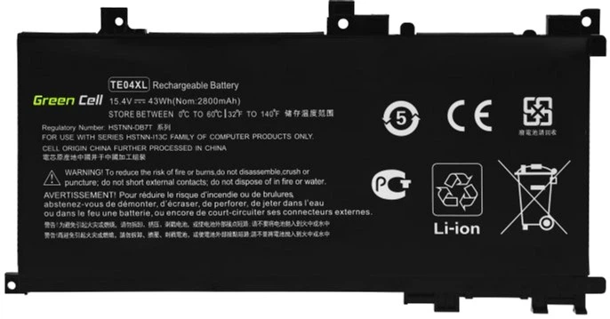 Bateria Green Cell do laptopów HP TE04XL 15,4V 2800mAh (HP180) - obraz 4