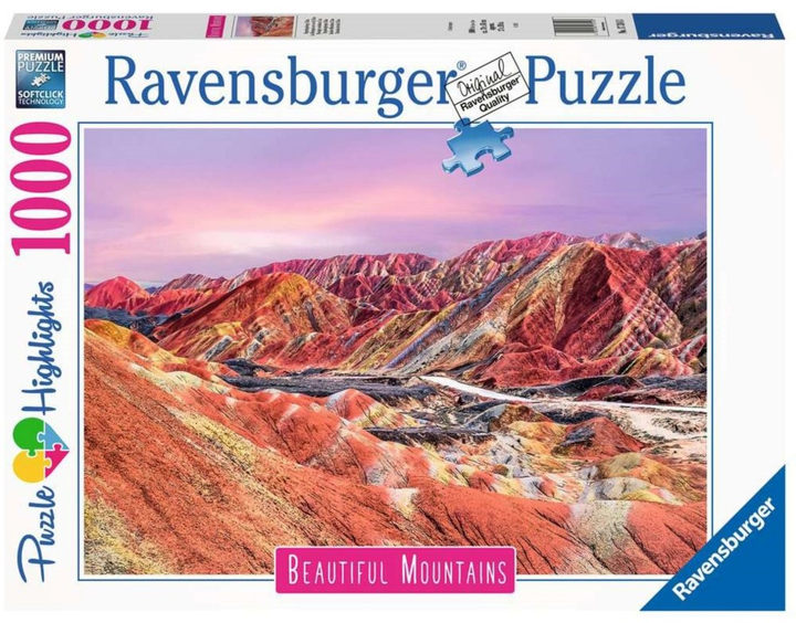 Puzzle Ravensburger Góry Tęczowe 1000 elementów (4005556173143) - obraz 1