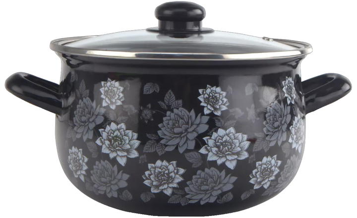 Кастрюля Gusto Лепестки ночи 5.1 л GT-T-122-LN (126823) – фото, отзывы ...