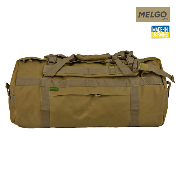Тактическая сумка, баул 65 л Оксфорд 1000 D PU Койот MELGO - изображение 1