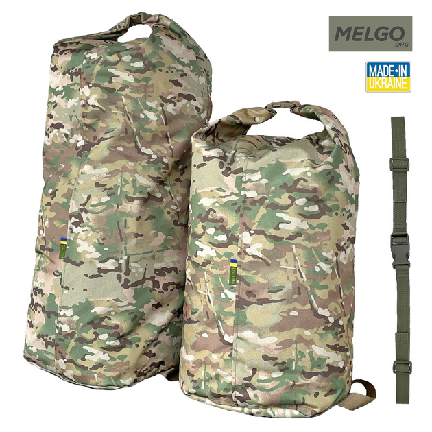 Сумка - Баул тактический 100 л поликордура Мультикам MELGO (армейский, влагозащитный вещевой мешок) - изображение 1