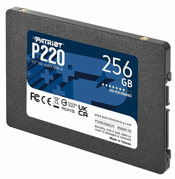 Накопичувач SSD Patriot 256GB P220 2.5" SATAIII TLC (P220S256G25) - зображення 3