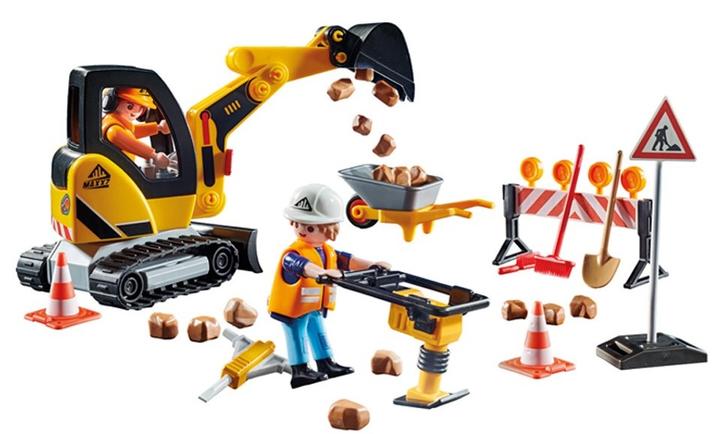 Zestaw do gry Playmobil City Action Roboty drogowe (4008789710451) - obraz 2