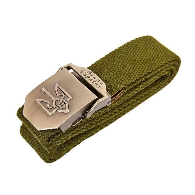 Ремінь тактичний Україна SP-Sport Tactical Belt (TY-6663) 120x3,5см Оливковий - зображення 1
