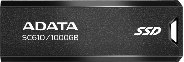 Dysk SSD ADATA SC610 1TB USB 3.2 Type-A 3D NAND TLC (SC610-1000G-CBK/RD) - obraz 1