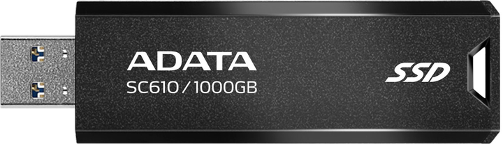 Dysk SSD ADATA SC610 1TB USB 3.2 Type-A 3D NAND TLC (SC610-1000G-CBK/RD) - obraz 2