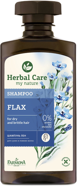 Шампунь для відновлення волосся Farmona Herbal Care Flax 330 мл (5900117099278) - зображення 1
