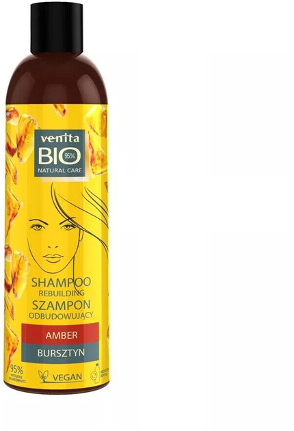 Szampon do odbudowy włosów Venita Bio Natural Care Amber 300 ml (5902101520010) - obraz 1