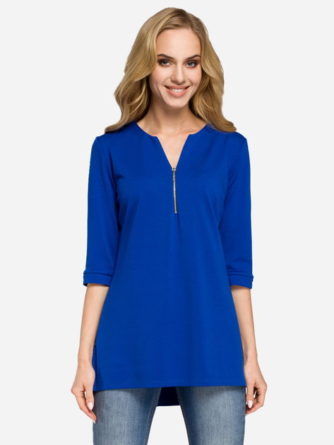 Блузка жіноча Made Of Emotion M278 XXL Синя (5902041171624) - зображення 1