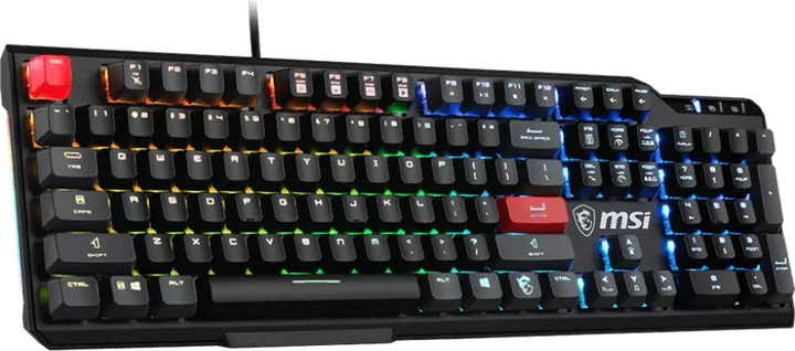 Klawiatura przewodowa MSI Vigor GK41 Dusk LR US Kailh Red (S11-04USB01-CLA) - obraz 3