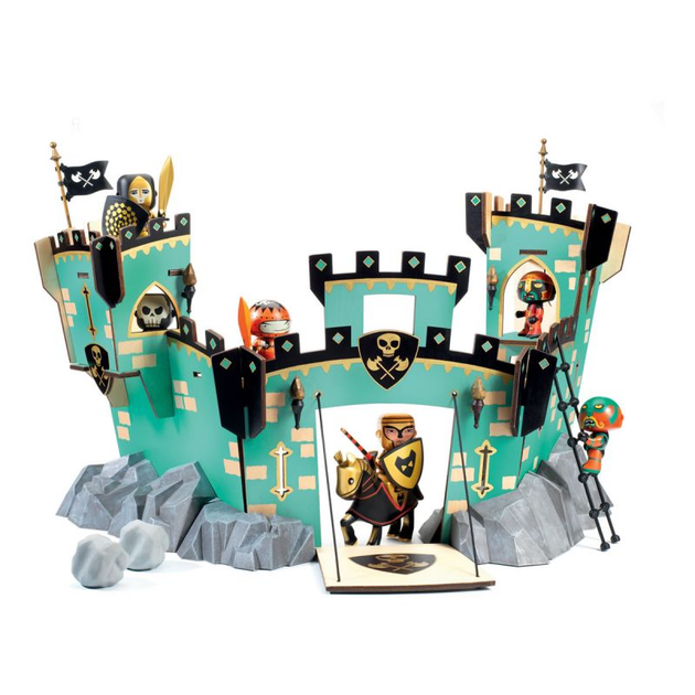 Zestaw do zabawy Djeco Arty Toys Knights Castle On Ze Rock (3070900067370) - obraz 1