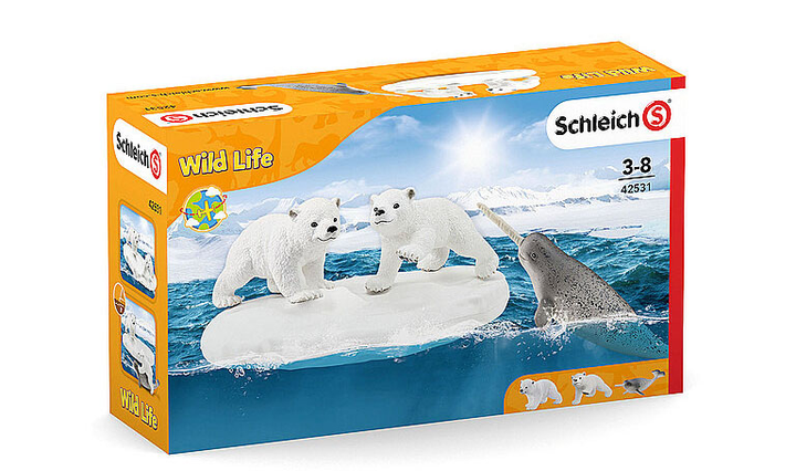 Zestaw do zabawy Schleich Wild Life Polar Bear Slide (42531) (4059433277714) - obraz 1