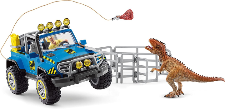 Zestaw do zabawy Schleich Dinosaurs Suv z placówka Dino (4059433266442) - obraz 2