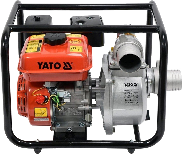 Мотопомпа бензинова YATO 3" 80 мм, 60 м³/год, 4 кВт (YT-85402) - зображення 1