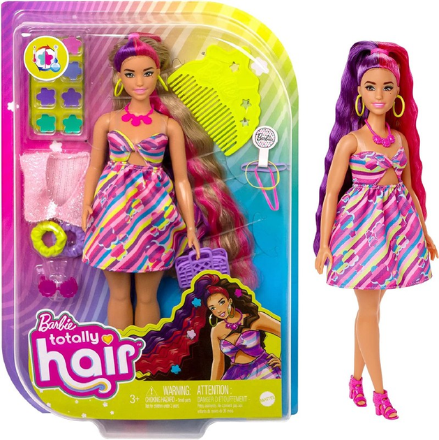 Ігровий набір Mattel Barbie doll Totally Hair Flowers (194735014866) - зображення 1