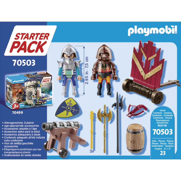 Ігровий набір Playmobil Starter Pack Novelmore Knights Duel (4008789705037) - зображення 2