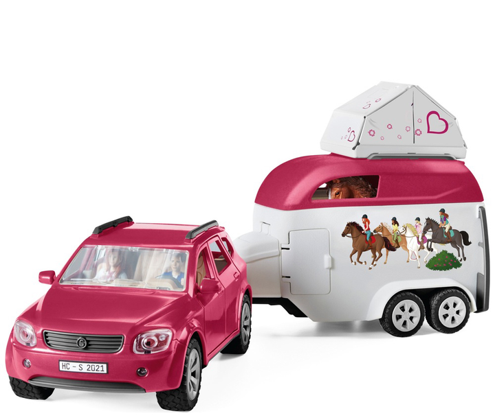 Zestaw do zabawy Schleich Horse Club Adventures Trailer (4059433573014) - obraz 1