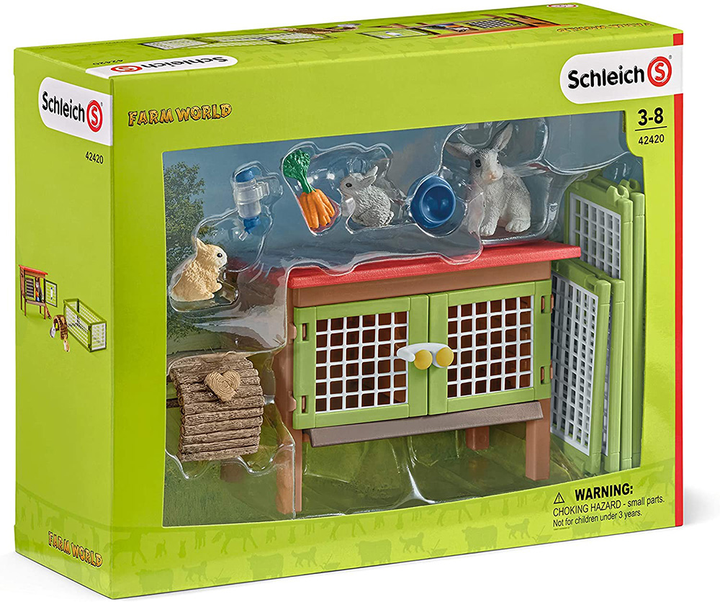 Zestaw do zabawy Schleich Farm World Zagroda Dla Królików (4055744020612) - obraz 1