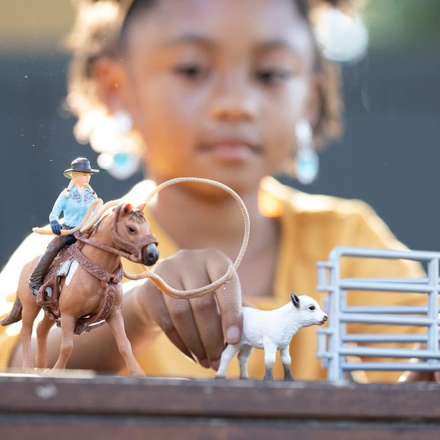 Zestaw do zabawy Schleich Team Roping with Cowgirl (4059433473048) - obraz 4