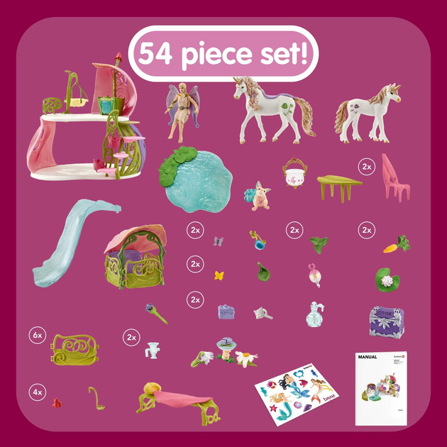 Ігровий набір Schleich Вayala Блискучий квітковий будиночок (4059433572871) - зображення 8