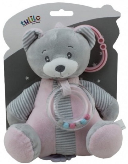 Pozytywka Tulilo Miś różowy 18 cm (5904209891092) - obraz 1